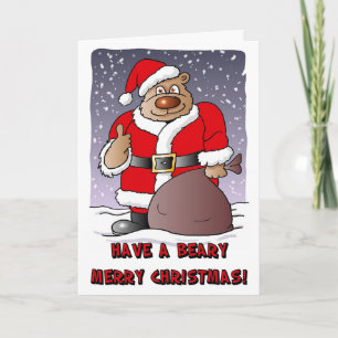 Beary Vrolijk kerstkaartje Feestdagen Kaart