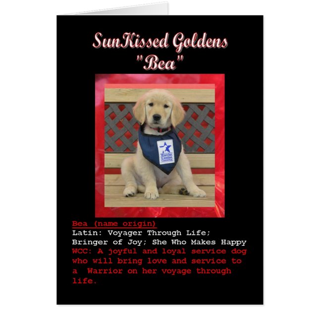 Bea's naamkaart (Voorkant)