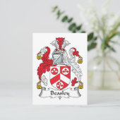 Beasley Family Crest Briefkaart (Staand voorkant)