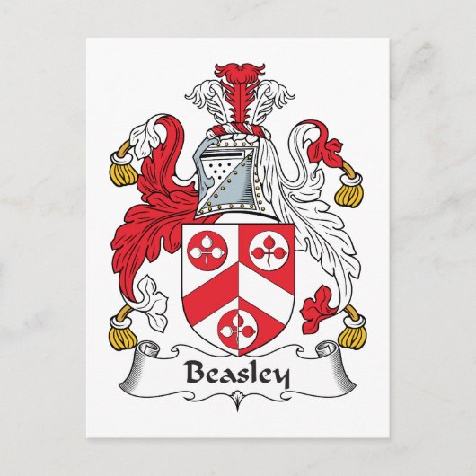 Beasley Family Crest Briefkaart (Voorkant)