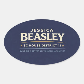 Beasley for SC House District 11 Ovale Sticker