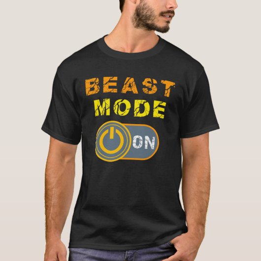Beast   Beast Activated Workout Gym Mode T-shirt (Voorkant)