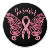 Beast Cancer Survivor Keramische Knop (Voorkant)