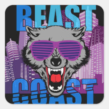 Beast Coast Volledige kleur sticker