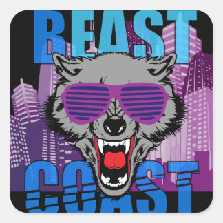 Beast Coast Volledige kleur sticker