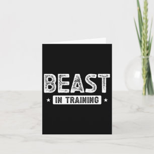 Beast in training bodybuilding kaart