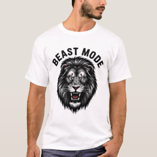 Beast Mode Leeuwenkop – Krachtig ontwerp T-shirt