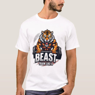 Beast Mode On – Fitness Workout T-Shirt Design
