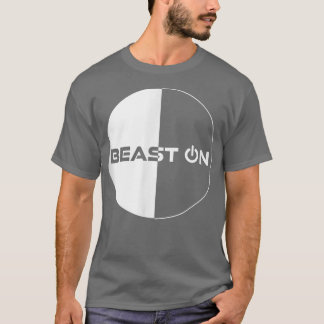 Beast op ontwerpcirkel Motif Gym Motivatie Fitnes T-shirt
