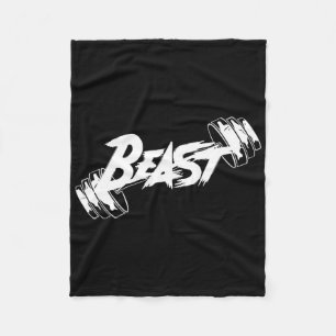Beast Performance Motivation Graphic Fleece Deken
