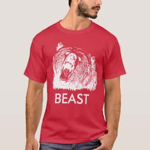 Beast Roaring Grizzly Beer T-shirt