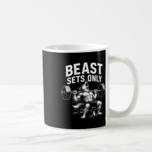 Beast Sets Only Wolf Gym Workout Fitness Bodybuild Koffiemok