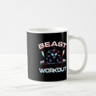 Beast Silverback Deadlift Gym Jokes Gorilla Workou Koffiemok