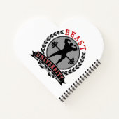 Beast University Bodybuilding Carnet cardiaque (Dos)