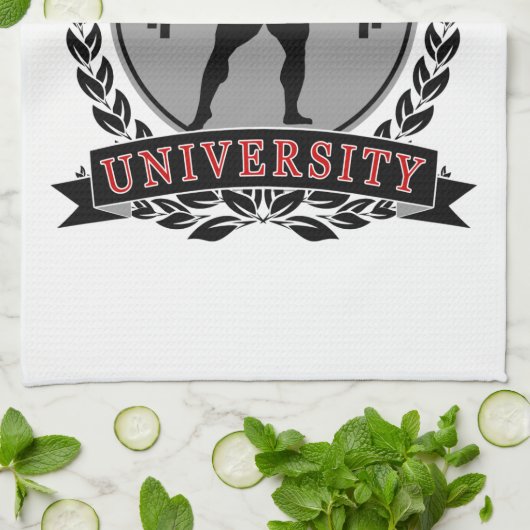Beast University Bodybuilding Kitchen Towel Theedoek (Gevouwen)