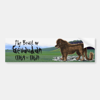 Beast van de Bumpersticker van Gévaudan