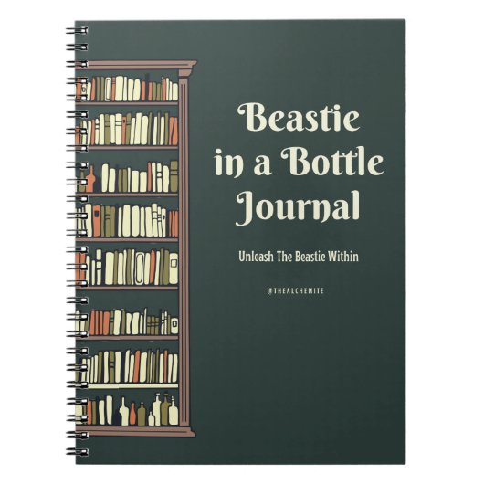 Beastie dans un petit journal en bouteille (Devant)