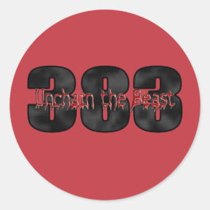 beastly 383 strokermotor rood ronde sticker