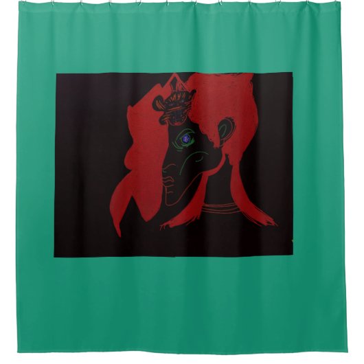 Beastmaster Queen Douchegordijn (Voorkant)