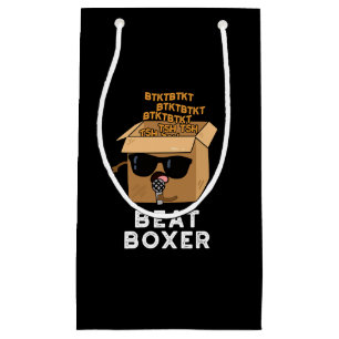 Beat Boxer Funny Beatboxer Box Pun Dark BG Klein Cadeauzakje