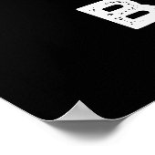 Beat Boxer Funny Beatboxer Box Pun Dark BG Poster (Hoek)