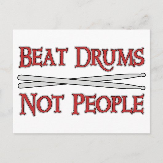 Beat Drums Briefkaart (Voorkant)