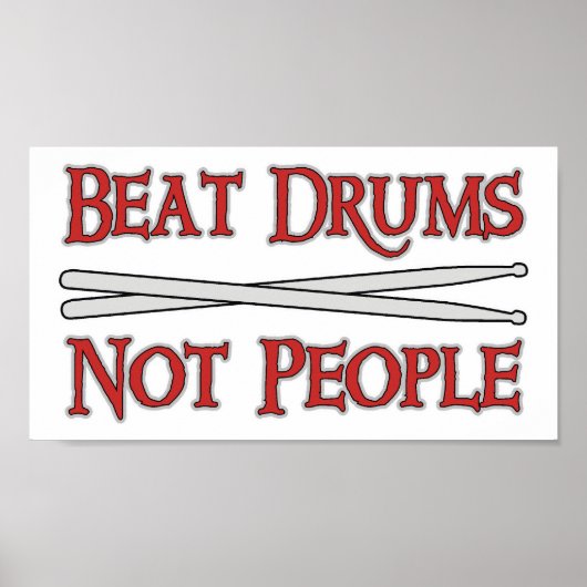 Beat Drums Poster (Voorkant)