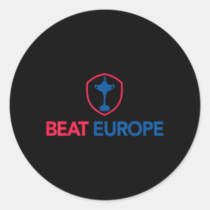 Beat Europe Golf Toernooi Trots Golfer Ronde Sticker