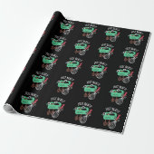 Beat It Funny Baking Pun Dark BG Cadeaupapier (Uitgerold)
