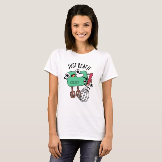 Beat it Funny Baking Pun T-shirt (Voorkant volledig)