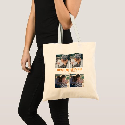Beat mam Ever Custom 4 photoCollage Canvas tas (Voorkant (product))