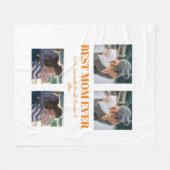 Beat mam Ever Custom 4 photocollage Fleece Deken (Voorkant (Horizontaal))