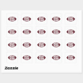 Beat Miami Aggie Football Gameday zaterdag Vierkante Sticker (Vel)