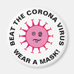 Beat the Corona Virus Magnet Magneet