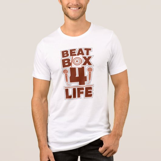 Beatbox 4 Life Music en Rhythm Novelty Tri-Blend Shirt (Voorkant)