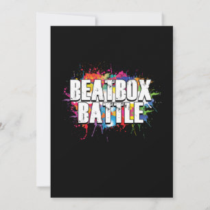 Beatbox Battle Graffiti Beatboxer DJ Rap Hiphop Gi Kaart