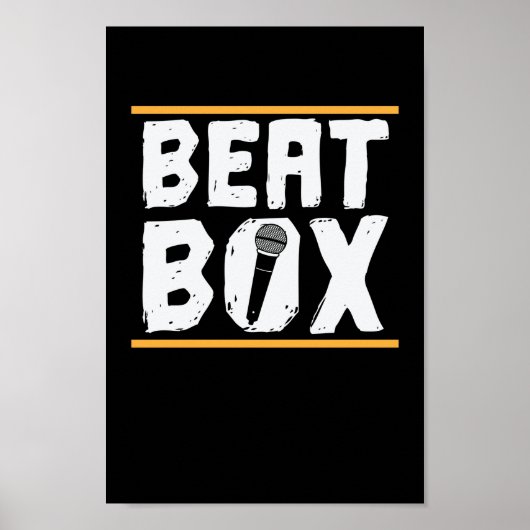 Beatbox Bühne und ein Mikrofon Poster (Voorkant)