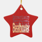 Beatboxer Extraordinaire Keramisch Ornament (Achterkant)