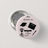 Beatiful Happy Afstuderen dag Ronde Button 3,2 Cm (Voorkant /achterkant)