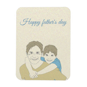 Beatiful Happy Vaderdag Magneet