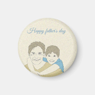 Beatiful Happy Vaderdag Magneet