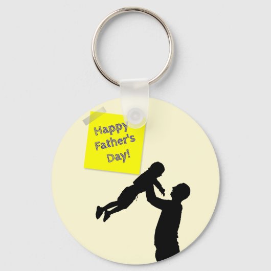 Beatiful Happy Vaderdag Sleutelhanger (Voorkant)