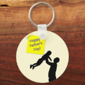 Beatiful Happy Vaderdag Sleutelhanger (Voorkant)