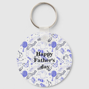 Beatiful Happy Vaderdag Sleutelhanger