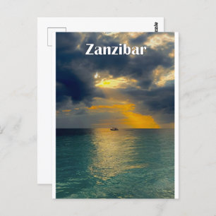 Beatiful landscape of Zanzibar Briefkaart