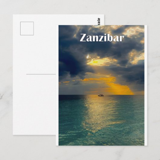 Beatiful landscape of Zanzibar Briefkaart (Voorkant / Achterkant)