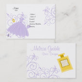 Beatiful, prachtige dress visitekaartje (Voorkant / Achterkant)