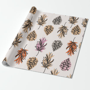 Beatige naadloze kleurenherfstelementen van cadeaupapier