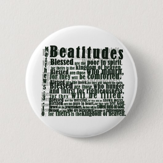 BEATITUDEN RONDE BUTTON 5,7 CM (Voorkant)