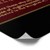 Beatitudes Christelijke cadeaus Poster (Hoek)